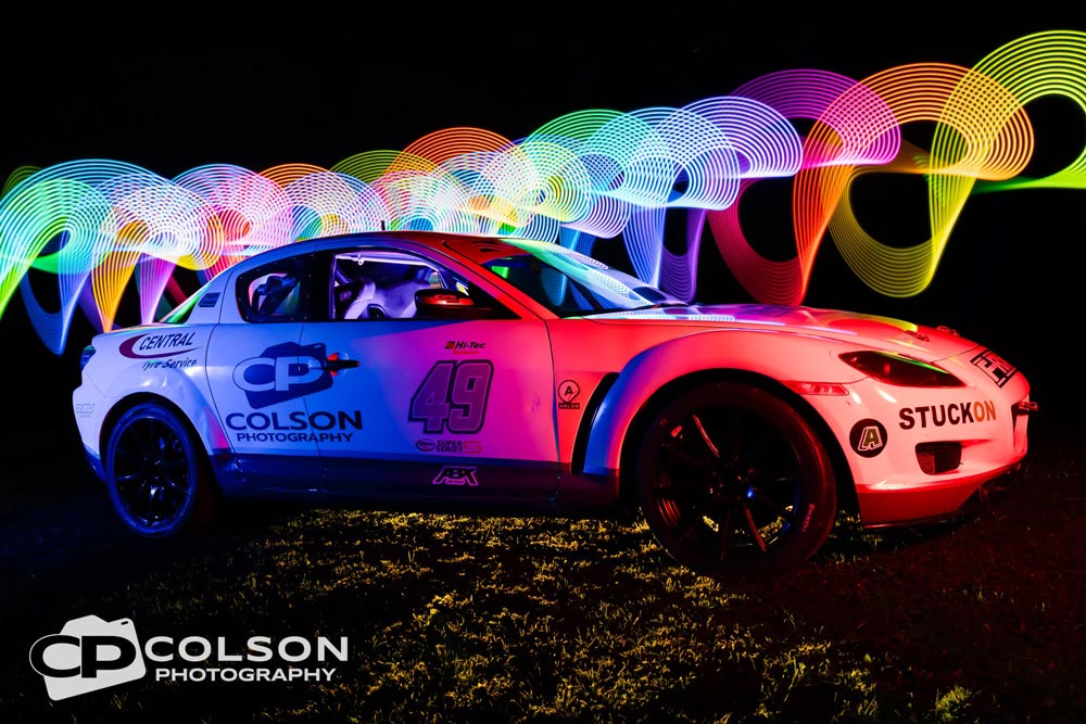 Featured image for “Colson Photography shows off its logo in style – On a race car”